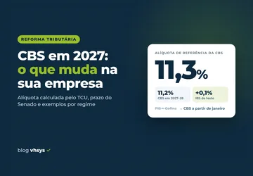 CBS 2027 alíquota de 11,3%